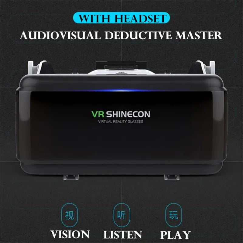 Óculos de Realidade Virtual VR 3D 9.0 Gamepad Headset Wireless